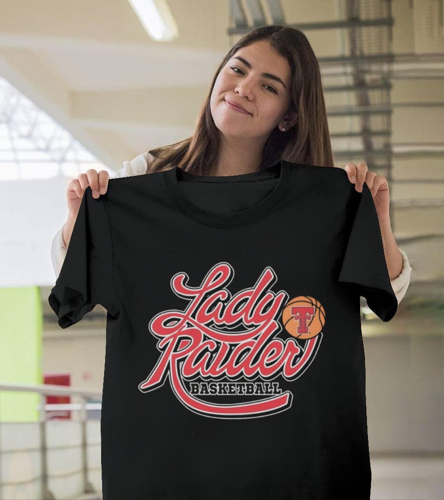 Lady Raider Basketball Texas Tech NCAA Shadowed T-Shirt