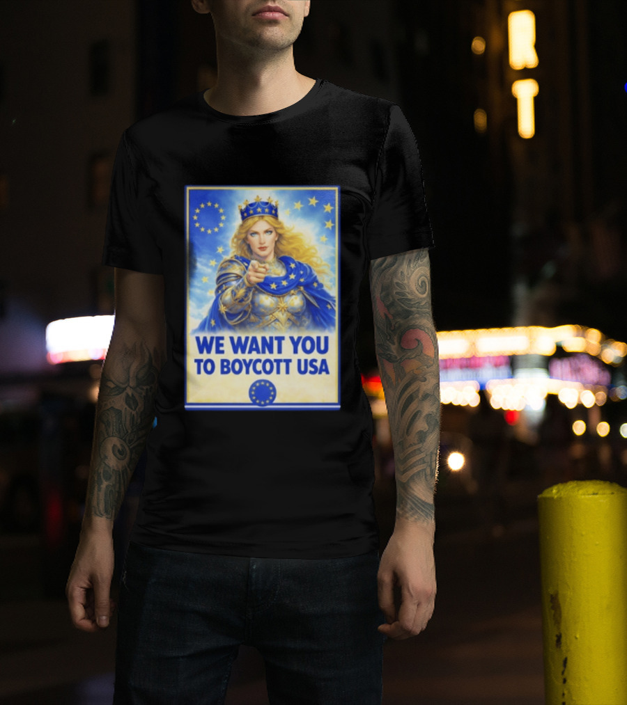 We Want You To Boycott USA Knight Queen Stars Crown T-Shirt