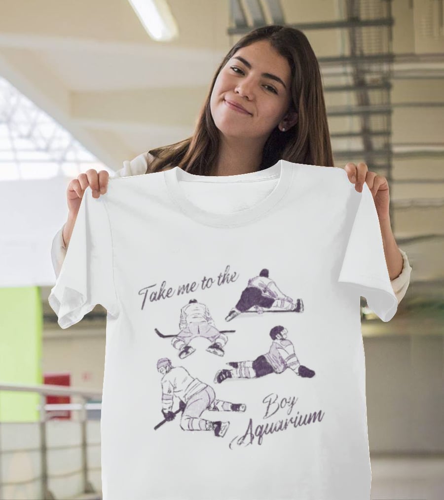 Take Me To The Boy Aquarium Hockey Players Spencer's T-Shirt