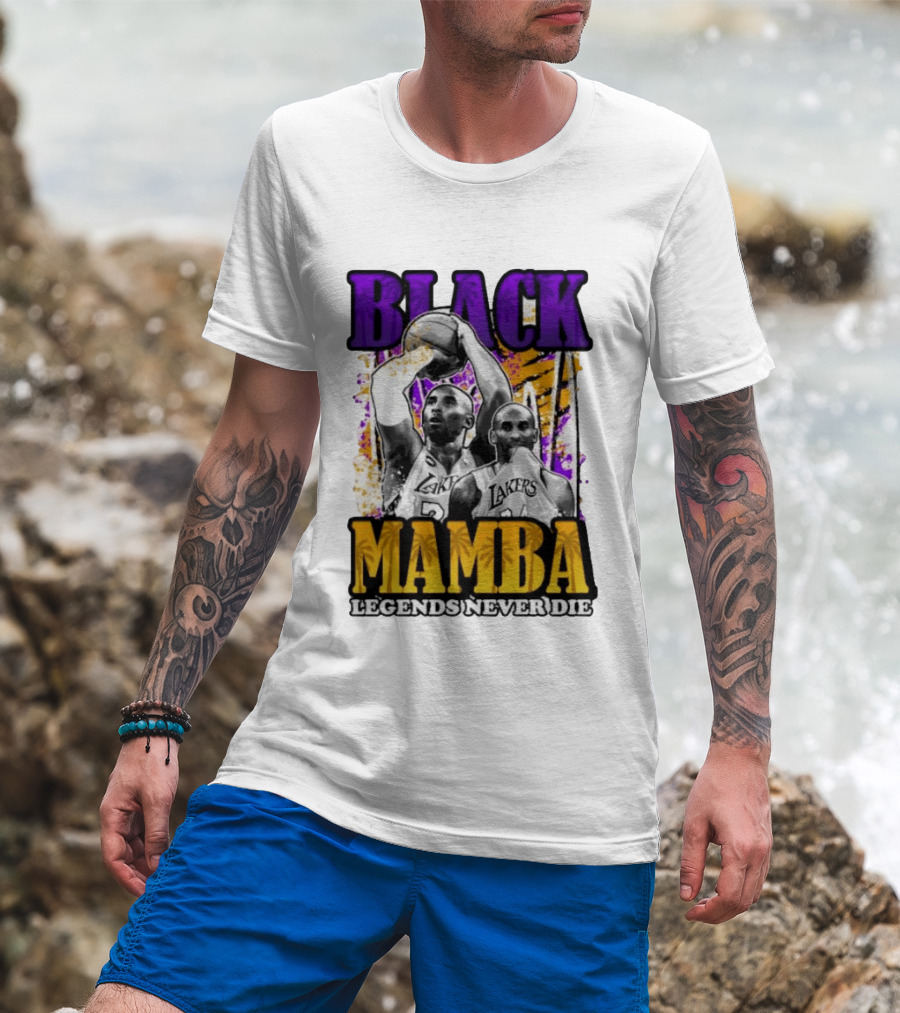 Black Mamba Lakers Legends Never Die T-Shirt
