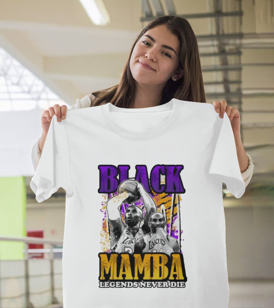 Black Mamba Lakers Legends Never Die T-Shirt