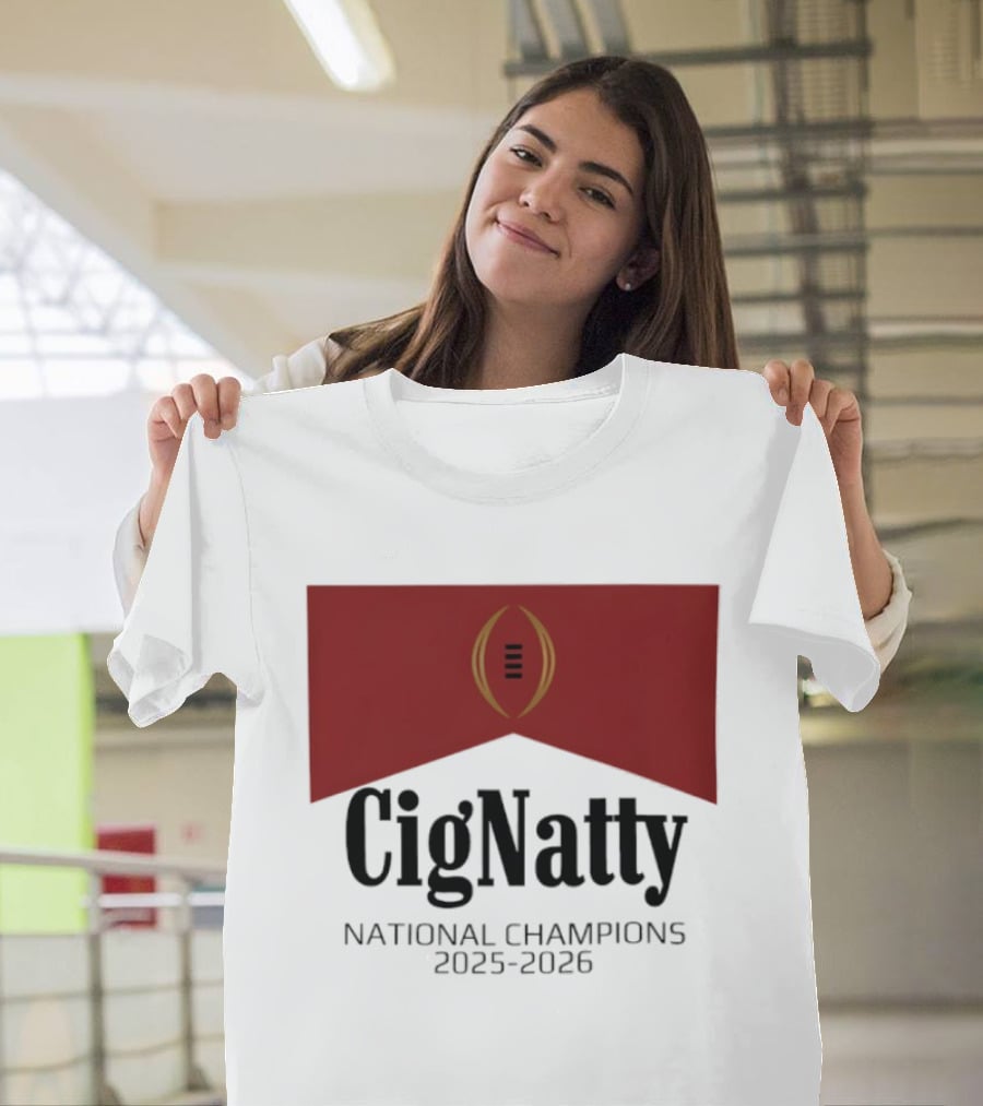 Cig Natty Indiana National Champions 2025 2026 Football T-Shirt