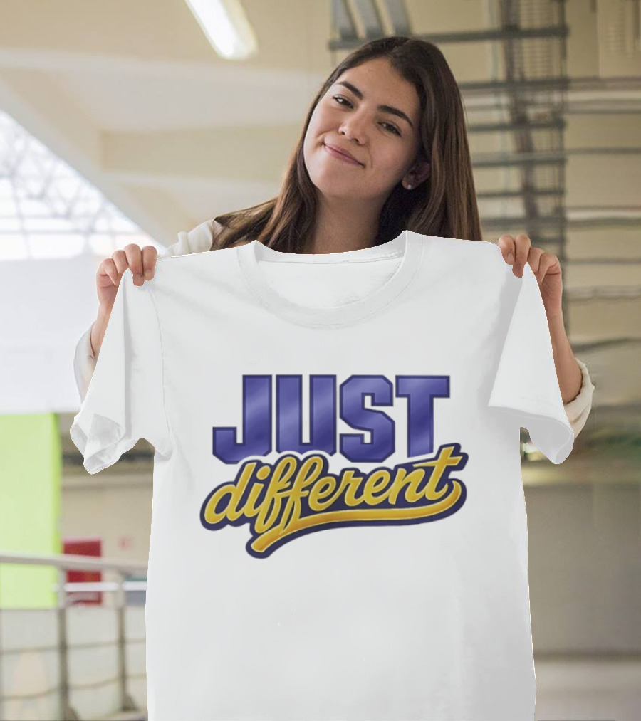 Just Different Blue And Yellow T-Shirt