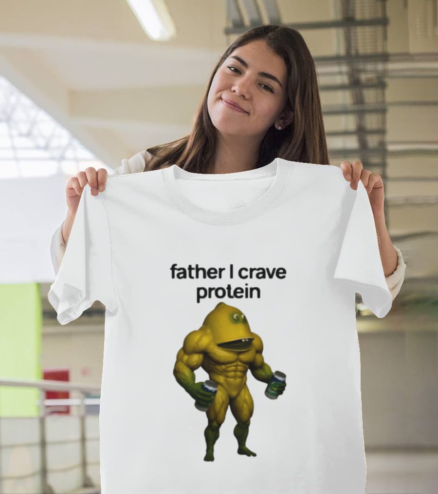 Father I Crave Protein Buff Monster Energy Can T-Shirt