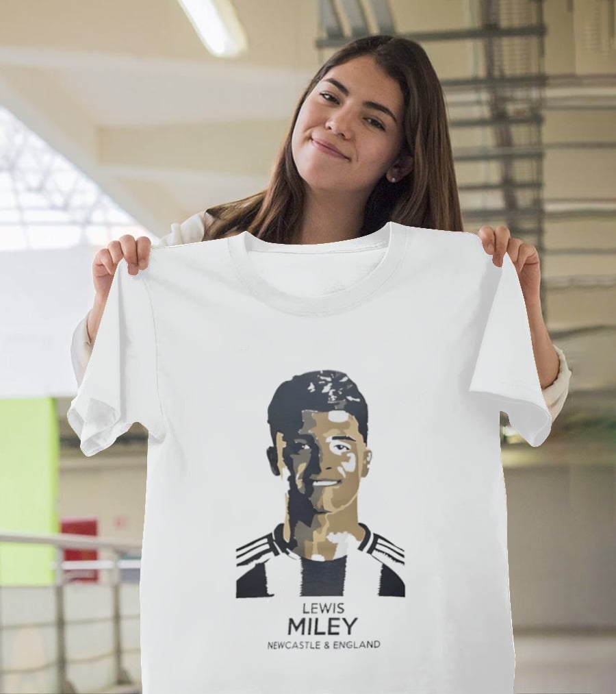 Lewis Miley Newcastle England Soccer Star T-Shirt