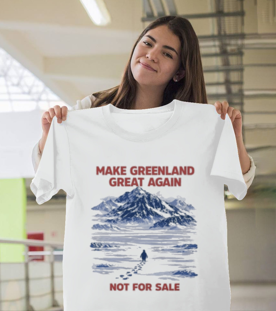 Make Greenland Great Again Not For Sale Penguin Greenland Anti Trump T-Shirt