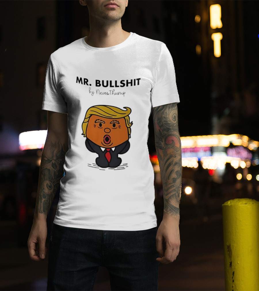 Mr Bullshit By NewsThump Cartoon T-Shirt