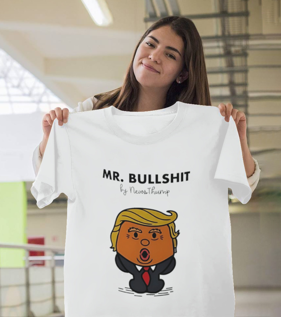 Mr Bullshit By NewsThump Cartoon T-Shirt