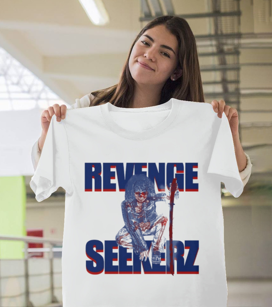 Revenge Seekerz Skeleton Horror Creepy Skeleton Warrior T-Shirt