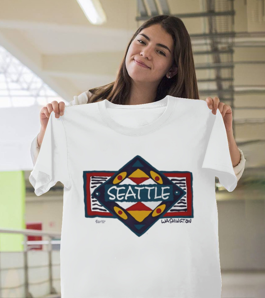 Seattle Washington Geometric Symbolic T-Shirt