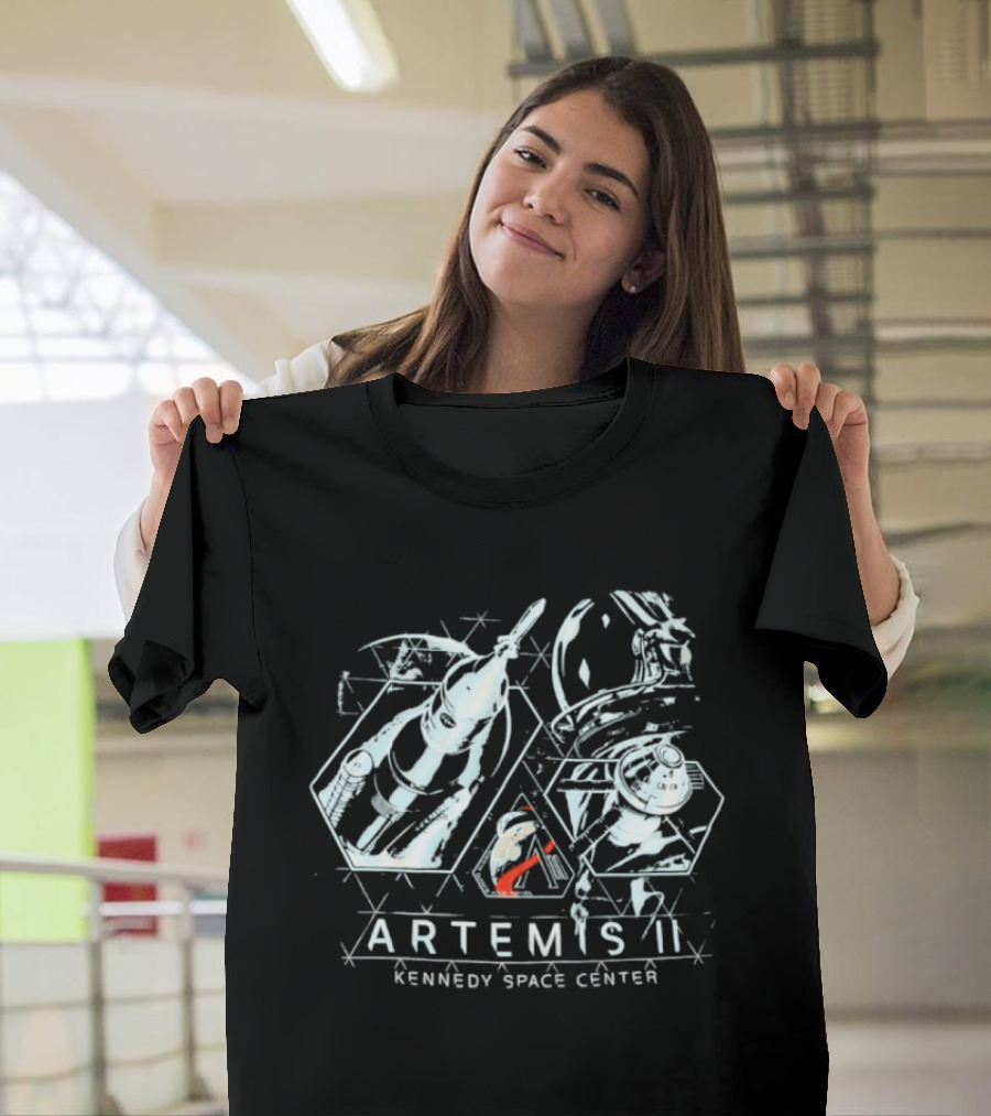 Artemis II Kennedy Space Center NASA Mission Rocket Launch T-Shirt