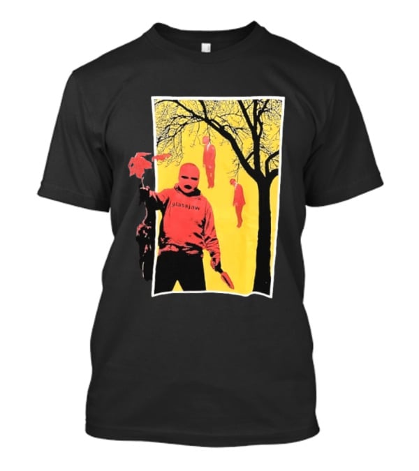 Glassjaw Save Plant A Tree Red Masked Figure With Hanging Figures And Tree T-Shirt
