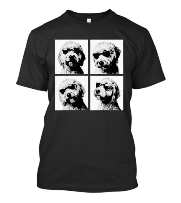 Goldendoodle Sunglasses Photo Booth Meme Doodle T-Shirt