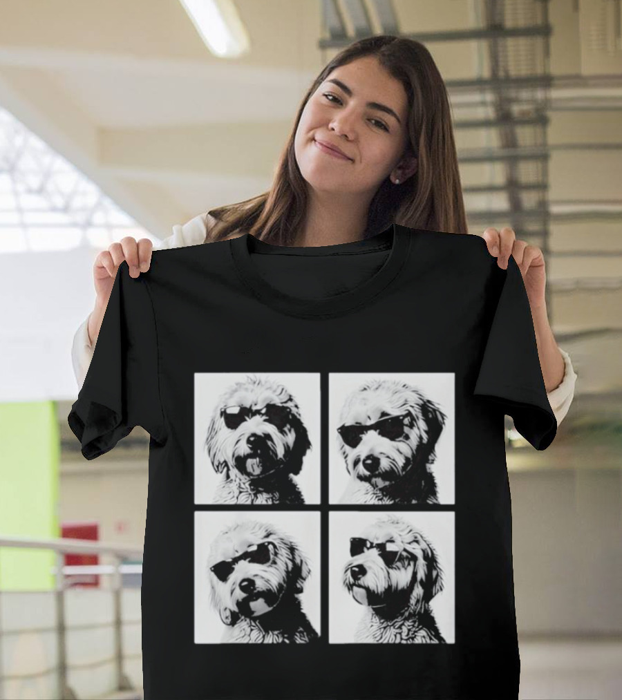 Goldendoodle Sunglasses Photo Booth Meme Doodle T-Shirt