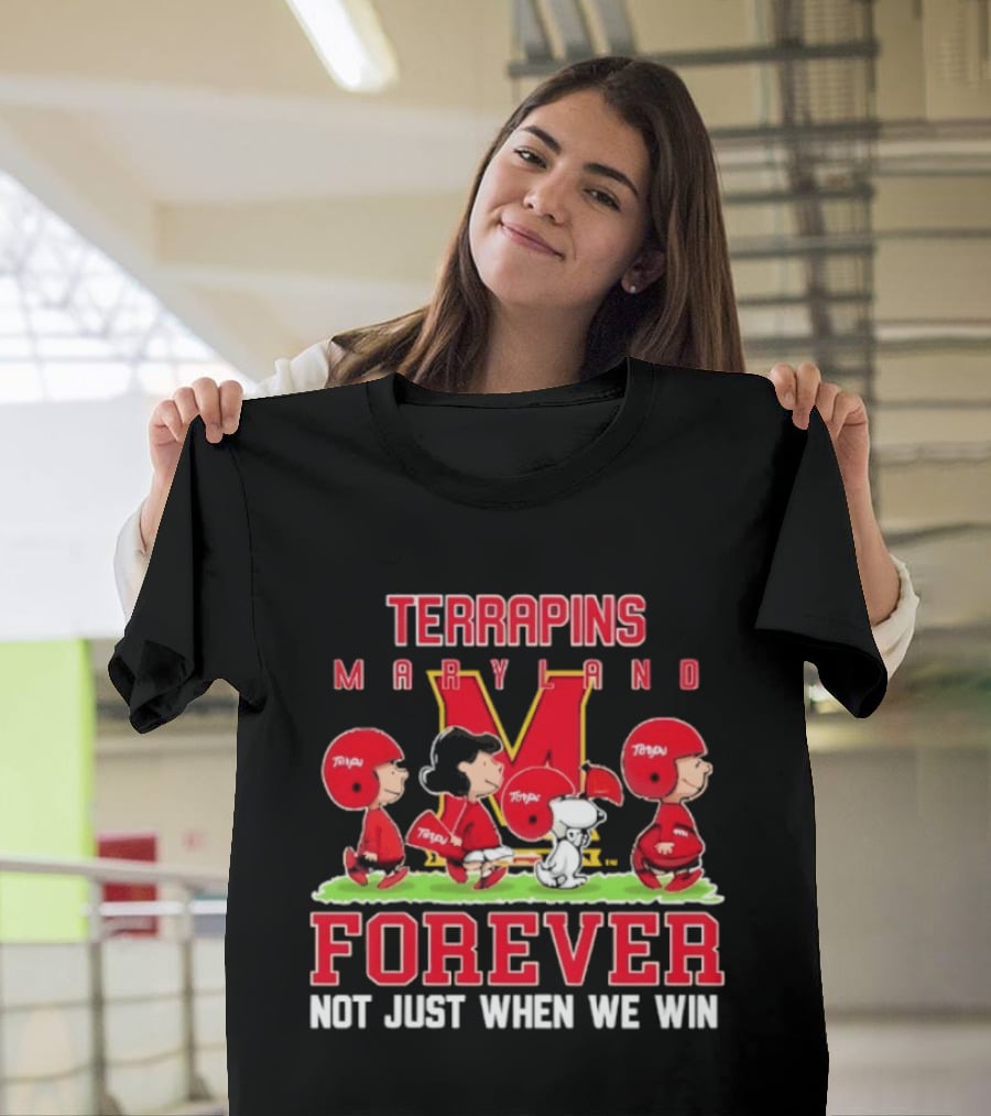 Maryland Terrapins Peanuts Forever Not Just When We Win T-Shirt