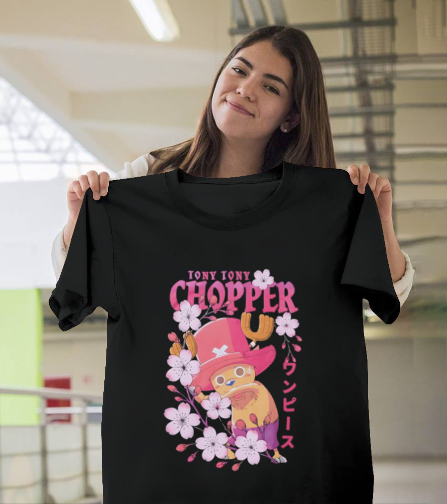 One Piece Tony Tony Chopper Sakura Blossom T-Shirt