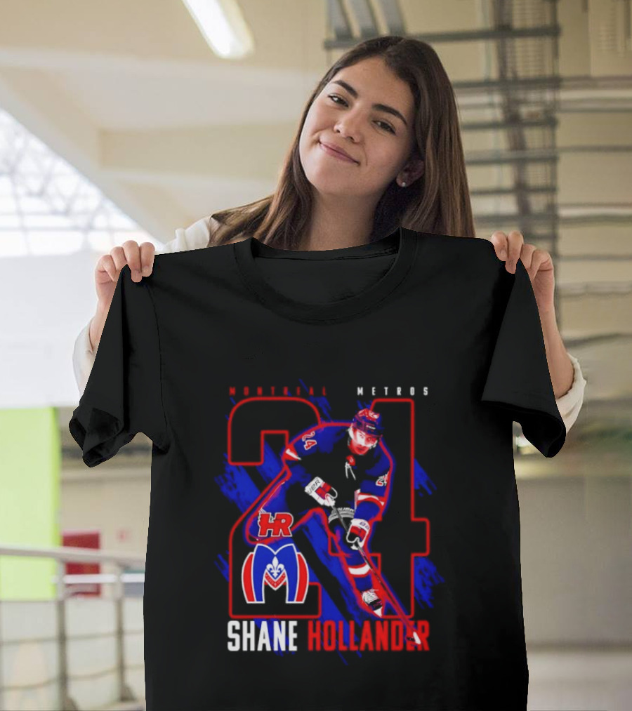 Shane Hollander Montreal Meteors HR Hockey Team 27 T-Shirt