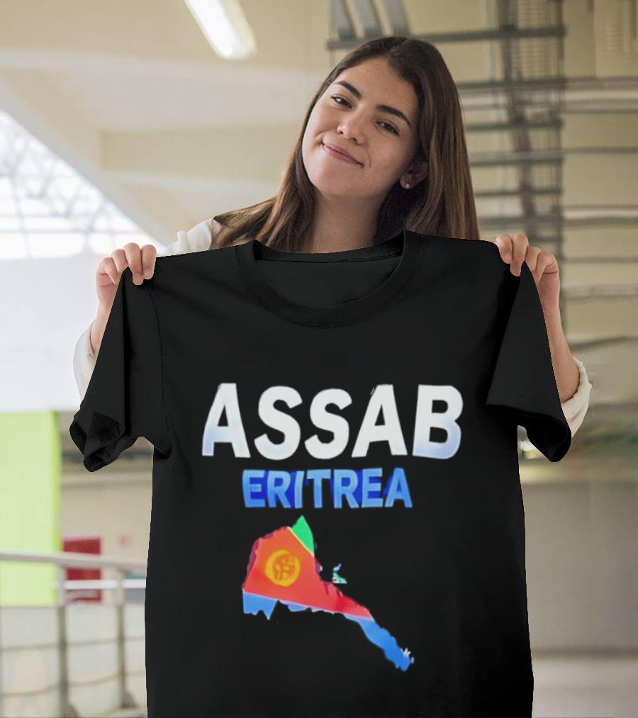 ASSAB Eritrea Map With Flag T-Shirt