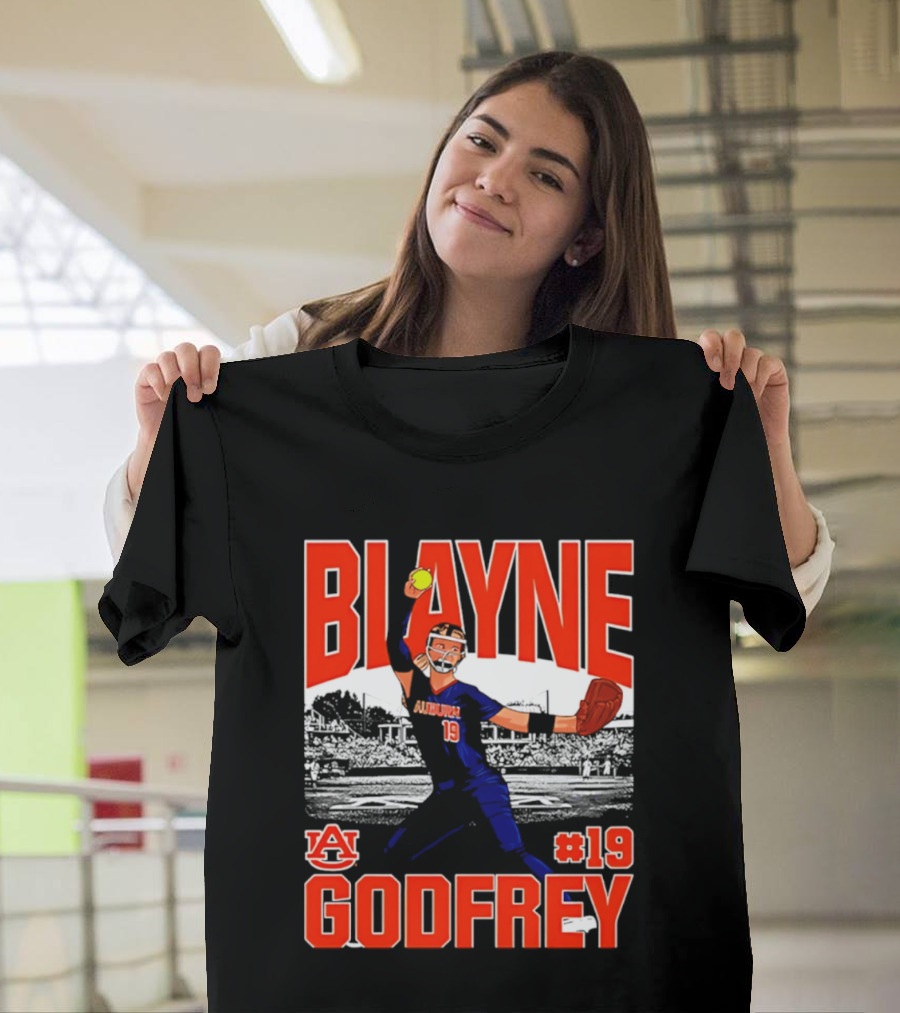 Auburn Softball Blayne Godfrey NCAA Legends Player #19 T-Shirt