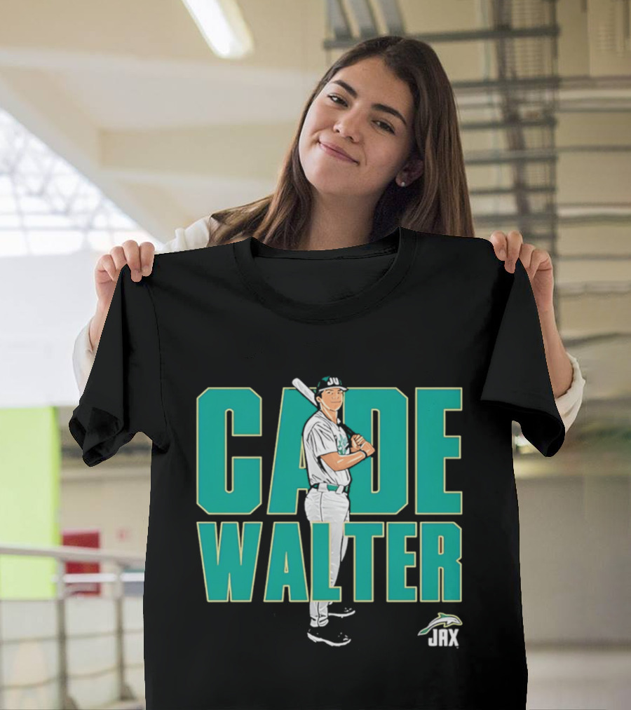 Cade Walter JAX Baseball NCAA Caricature T-Shirt
