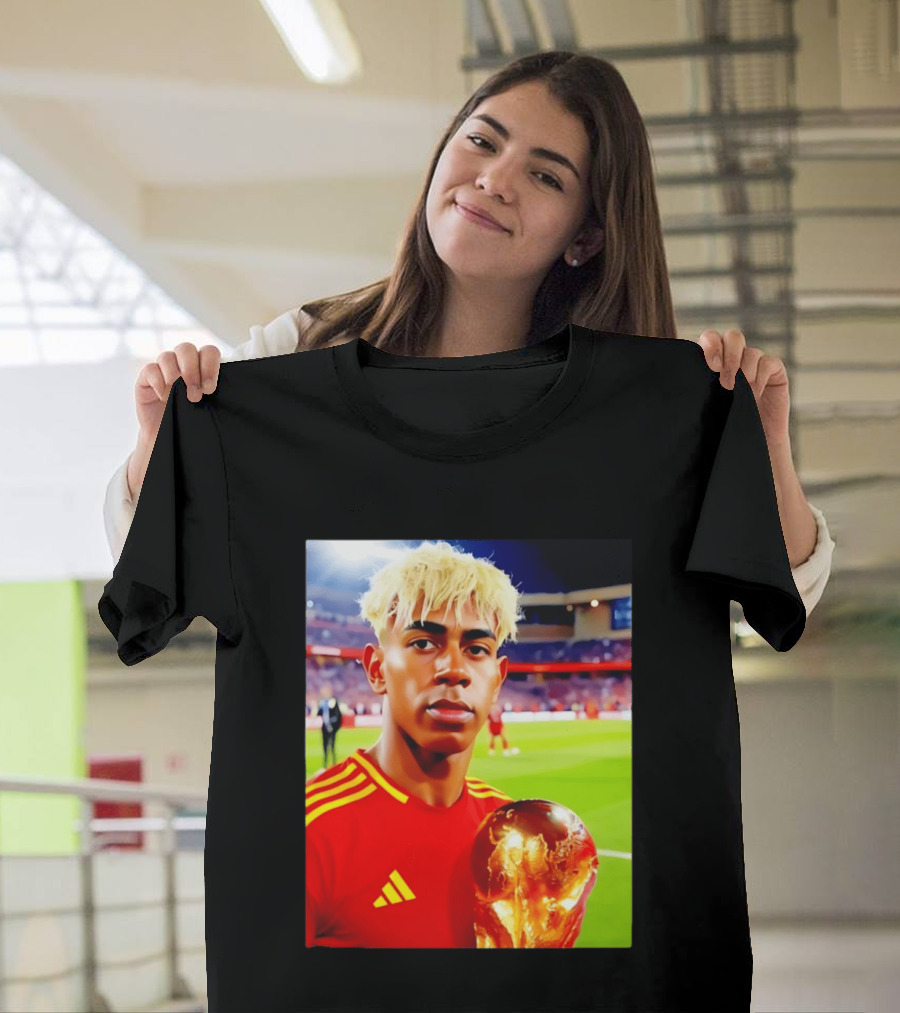 Lamine Yamal Barcelona Young Talent With Trophy T-Shirt