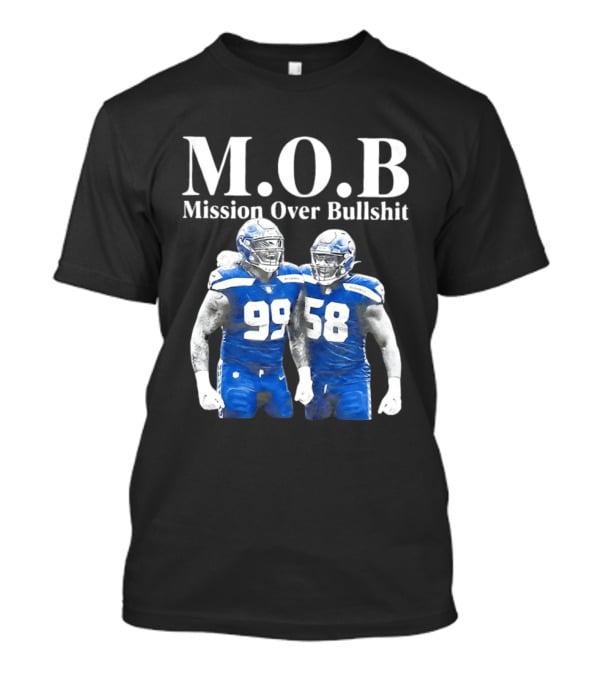 M.O.B Mission Over Bullshit Leonard Williams Derick Hall Seattle Seahawks Defense Football T-Shirt