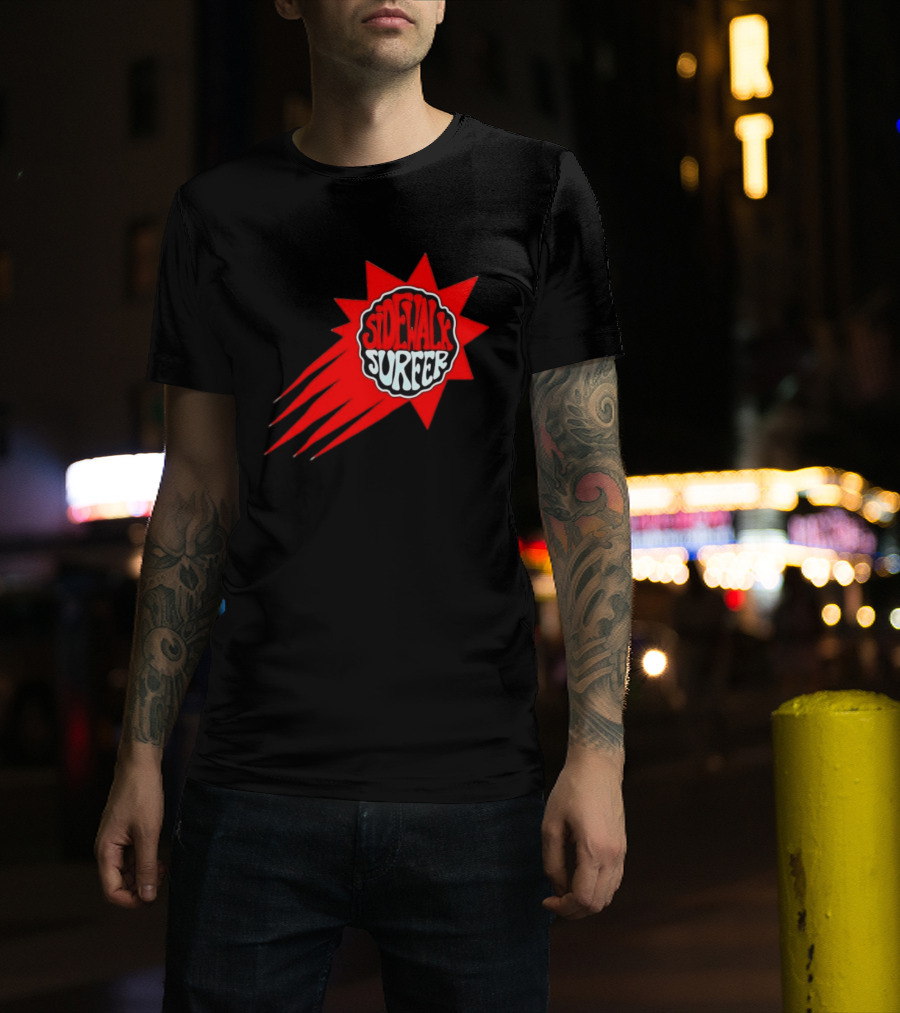 Sidewalk Surfer Retro Red Burst T-Shirt