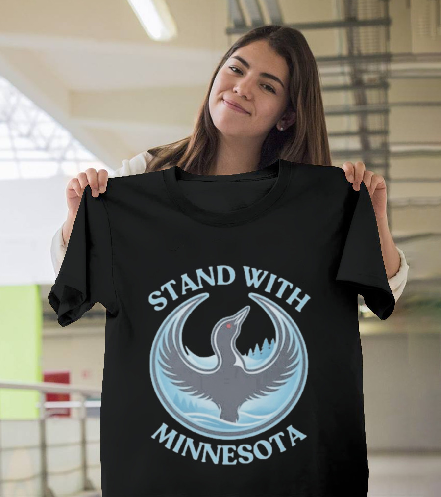 Stand With Minnesota Loon State Bird T-Shirt