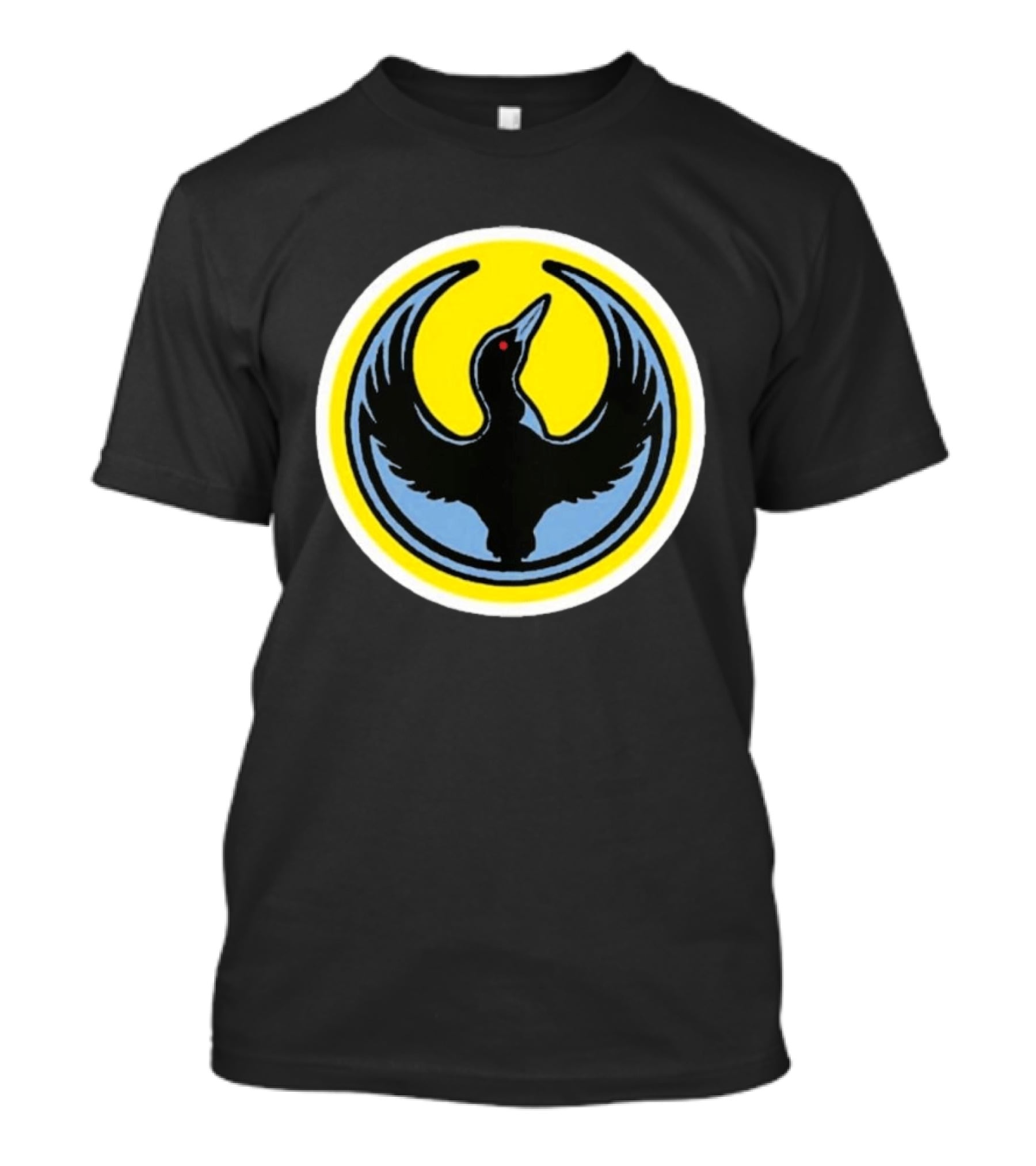 Minnesota Rebel Alliance Loon Symbol Yellow Circle T-Shirt