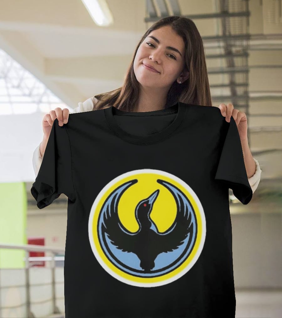 Minnesota Rebel Alliance Loon Symbol Yellow Circle T-Shirt