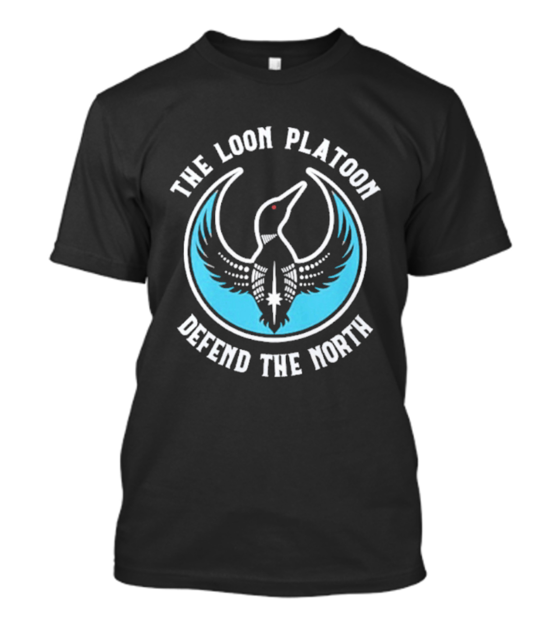 The Loon Platoon Defend The North Loon Bird Crest Rebel Alliance T-Shirt