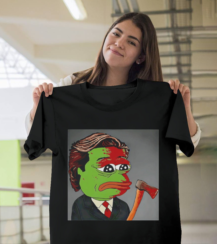 Pepe The Frog As Patrick Bateman With Axe Mashup T-Shirt