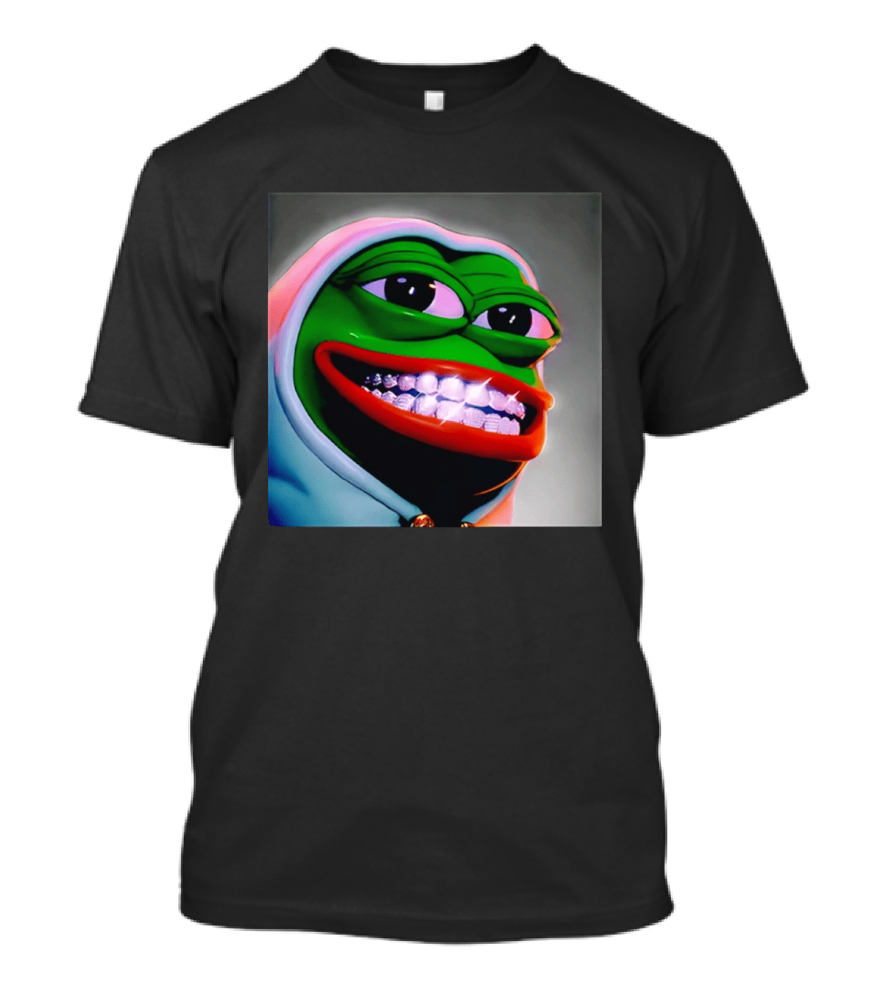 Pepe The Frog Diamond Teeth Drip T-Shirt