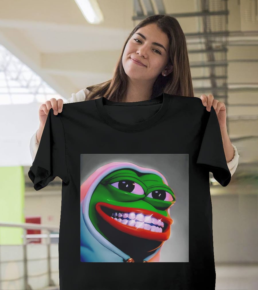 Pepe The Frog Diamond Teeth Drip T-Shirt