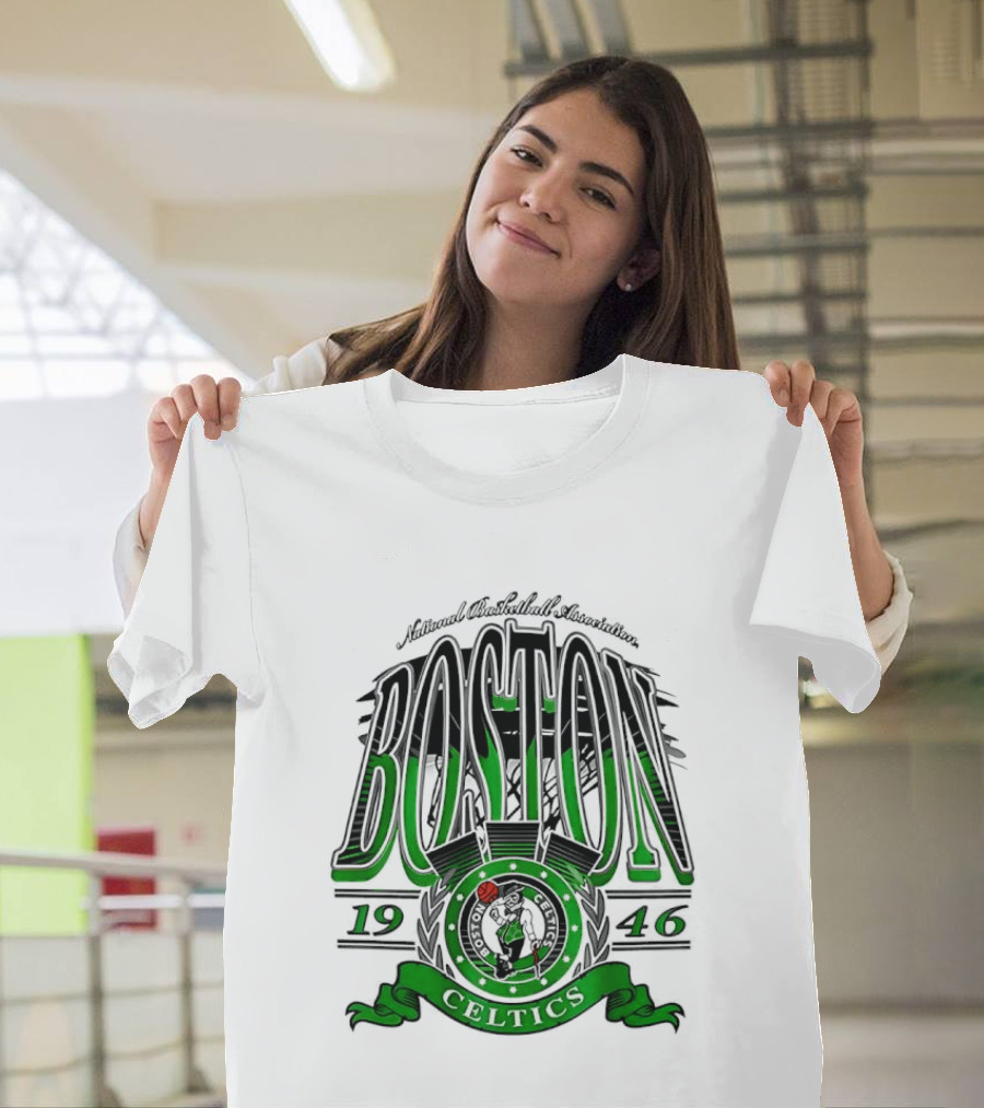 Boston Celtics National Basketball Association 1946 Team T-Shirt
