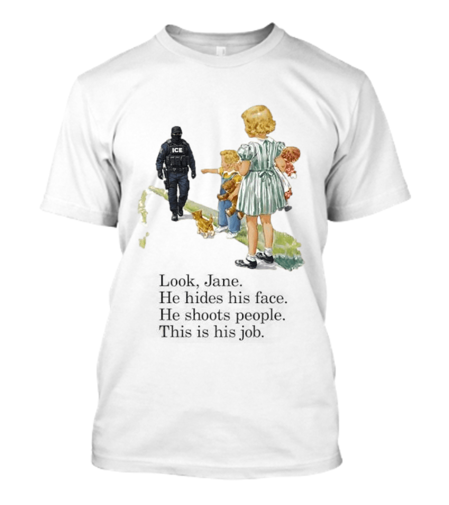 ICE Tactical Officer With Children T-Shirt