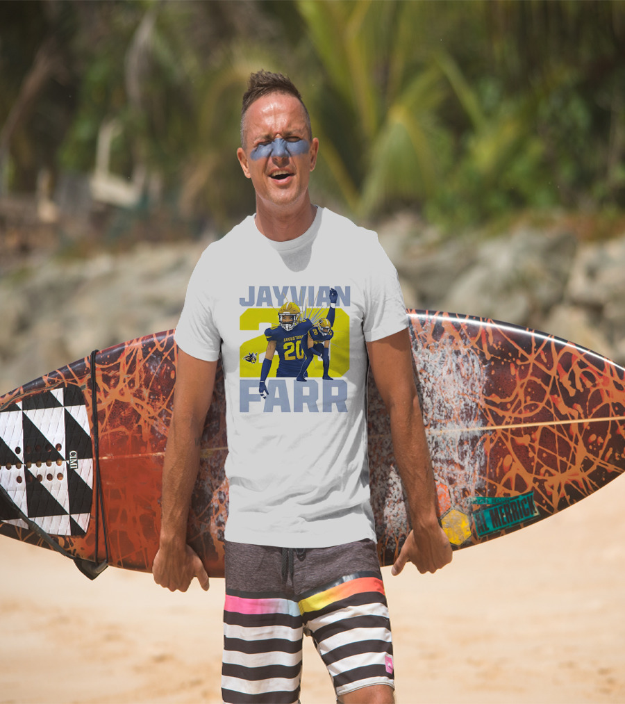 Augustana Jayvian Farr 20 NCAA Football Legends Collage T-Shirt