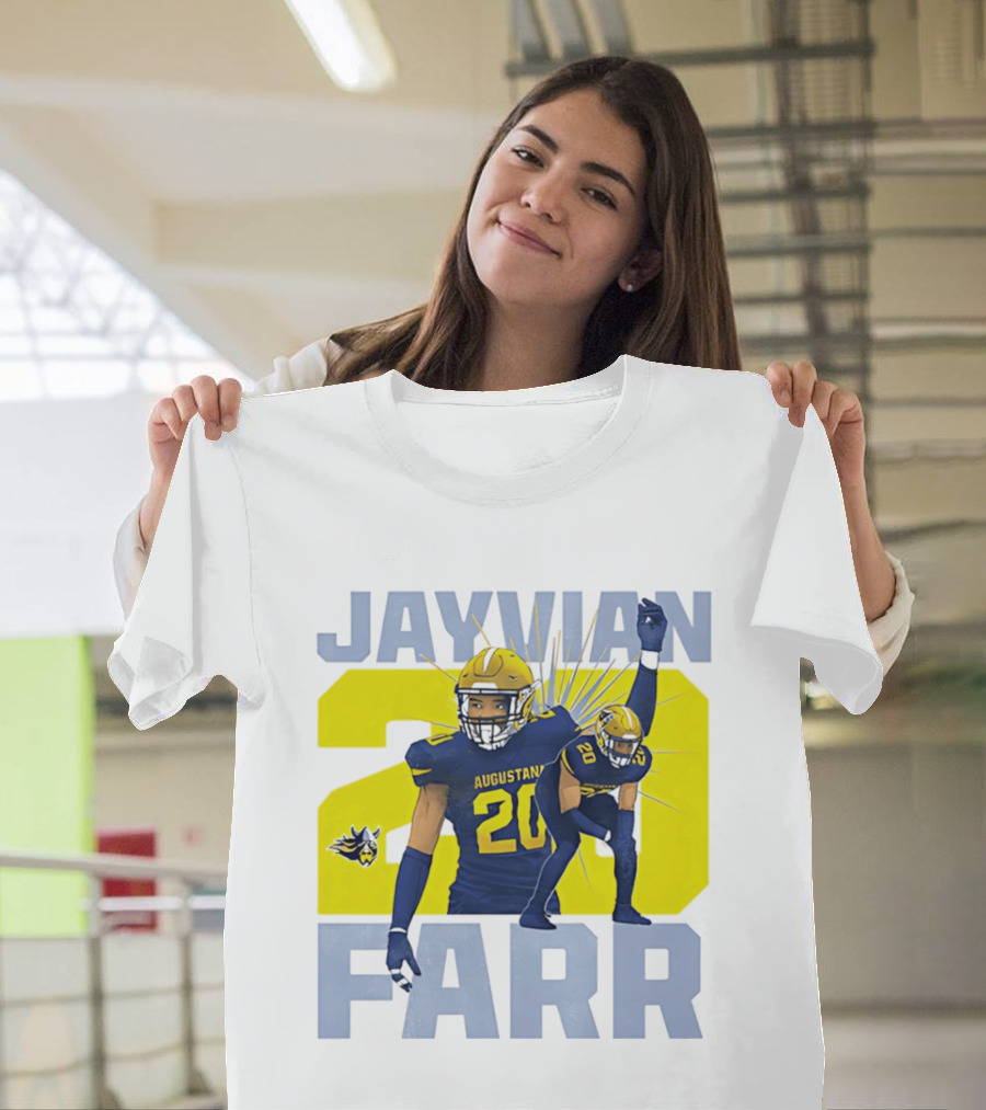 Augustana Jayvian Farr 20 NCAA Football Legends Collage T-Shirt