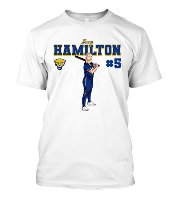 Macy Hamilton Pittsburgh Softball Caricature #5 T-Shirt