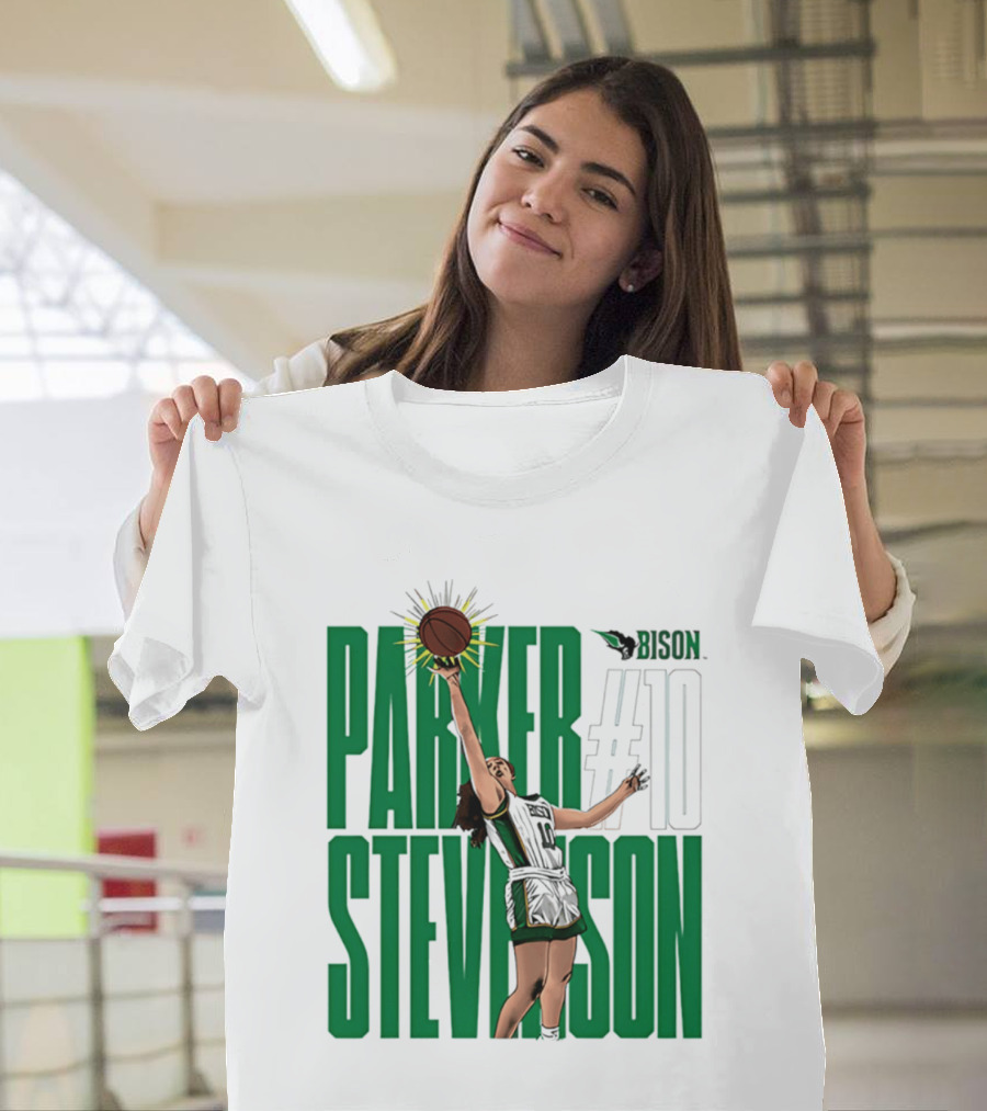 Parker Stevenson OKBU Bison #10 Basketball NCAA Caricature T-Shirt