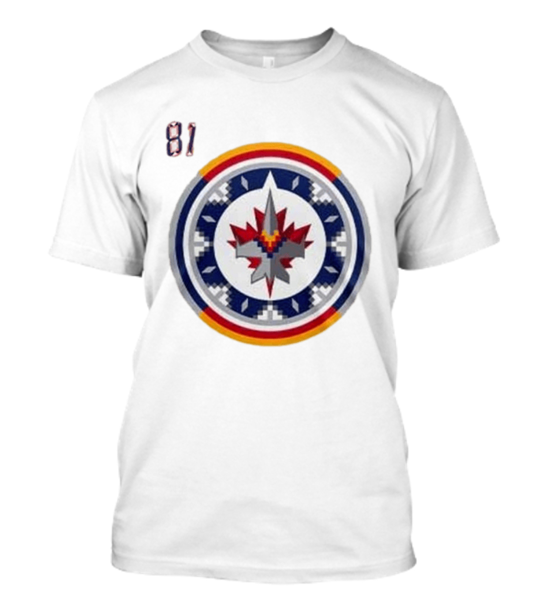 Winnipeg Jets Wasacnews Night 2026 Pixelated Logo 81 T-Shirt