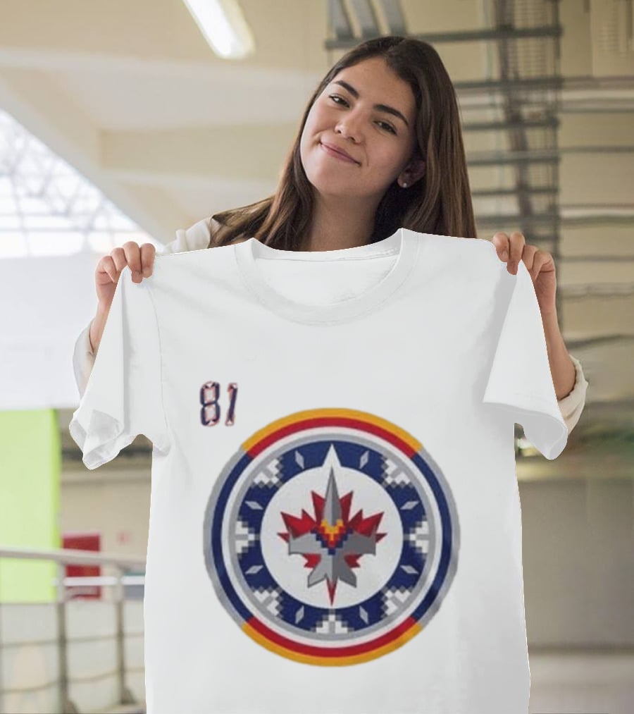 Winnipeg Jets Wasacnews Night 2026 Pixelated Logo 81 T-Shirt
