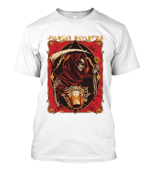 Avenged Sevenfold Skeleton Hourglass Scythe T-Shirt