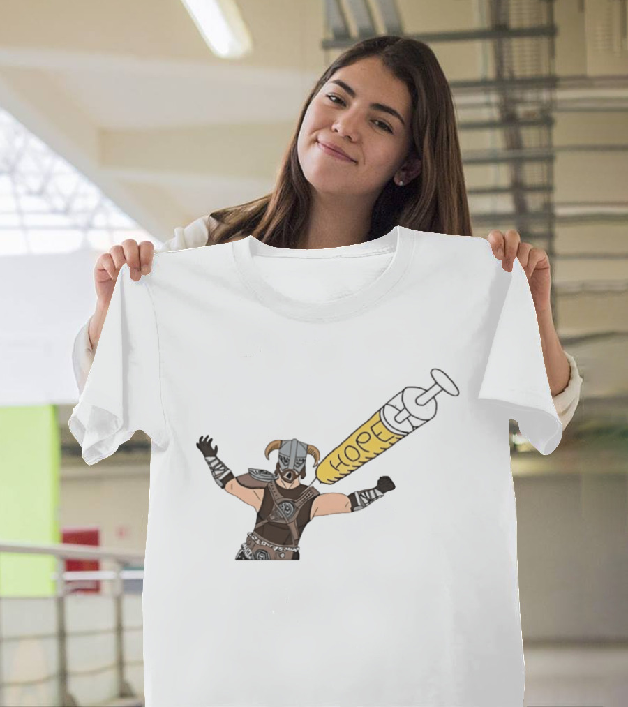 Dragonborn Youtooz Hope Syringe Helmet Warrior T-Shirt