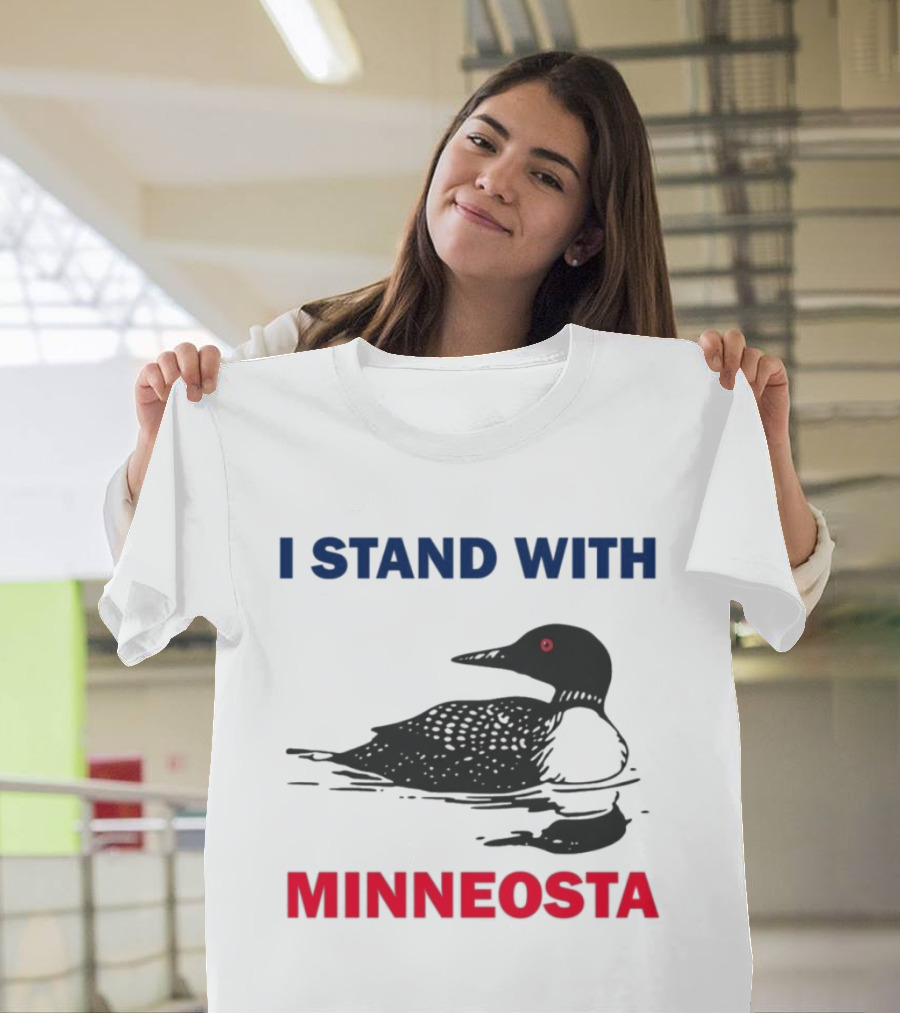 I Stand With Minnesota Common Loon T-Shirt