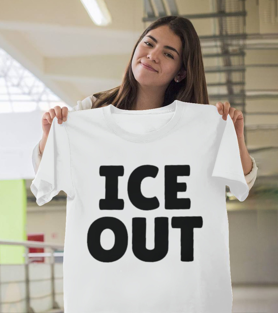 USA People Support ICE OUT Message T-Shirt