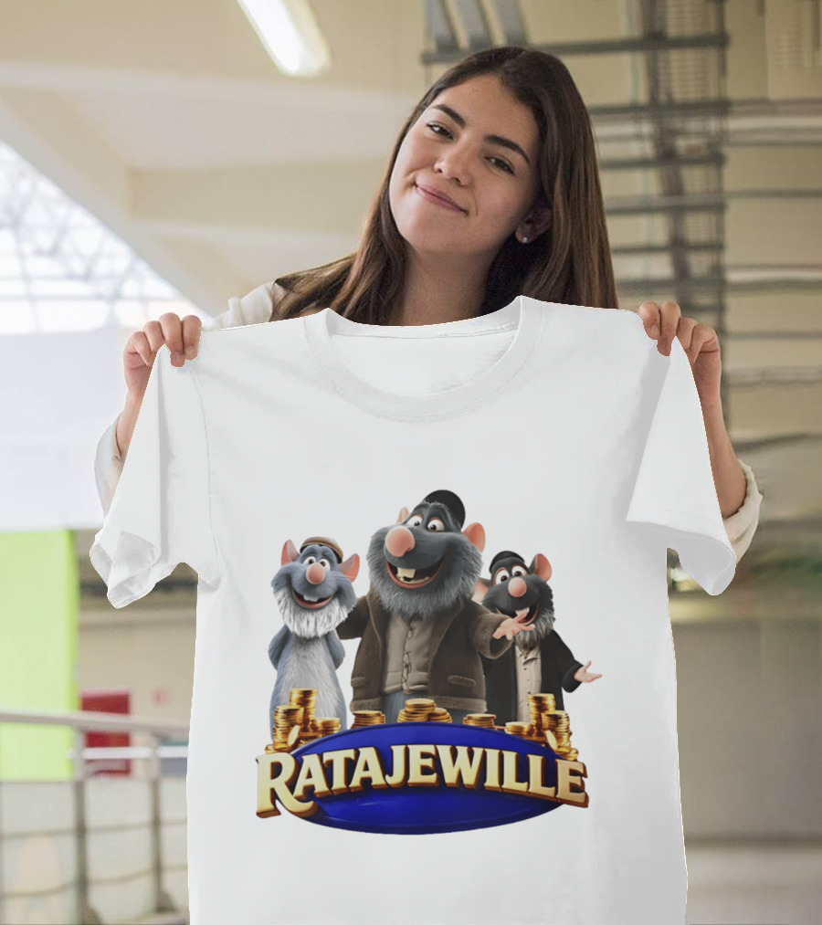 Ratajewille Remy Ratatouille Cartoon Characters Coins T-Shirt