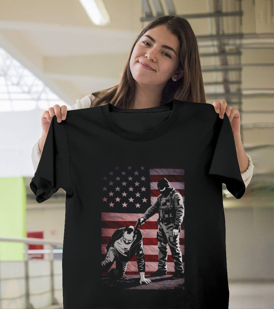 Alex Pretti Was Executed By Ice Flag America T-Shirt