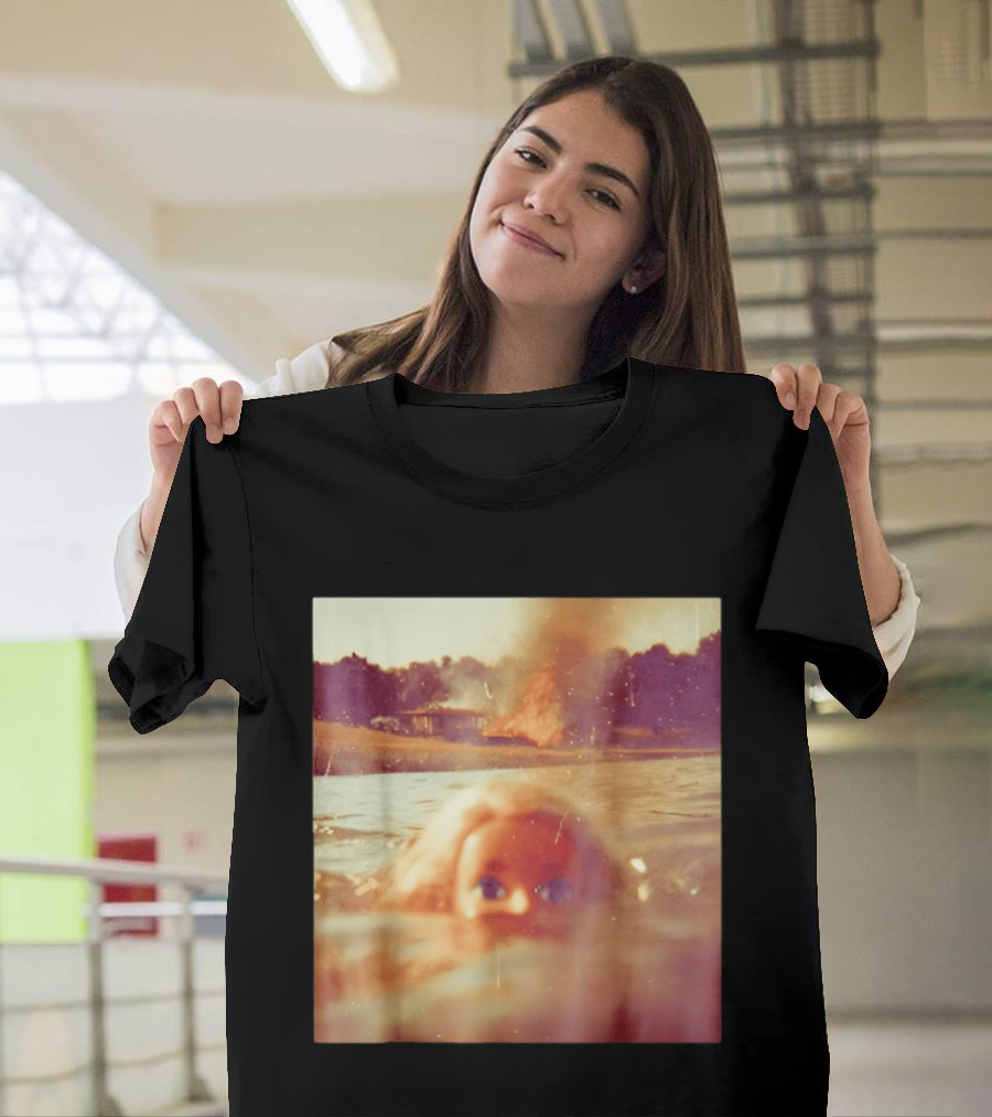 Doll Face Meme Swimming Surreal Humor T-Shirt