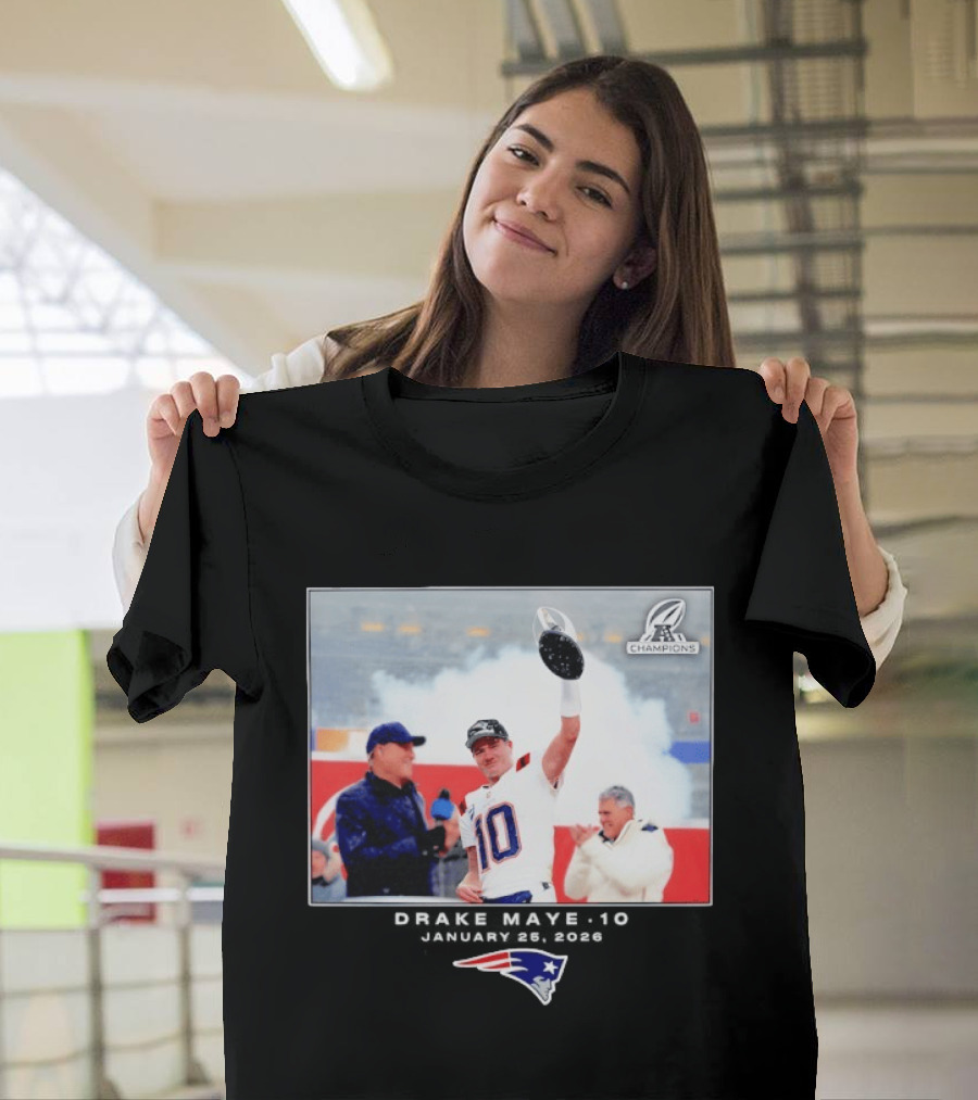 Drake Maye New England Patriots Super Bowl Champions Week 21 Big & Tall T-Shirt
